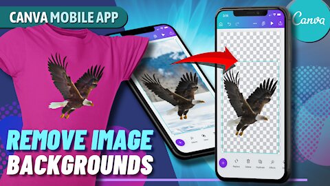 Remove Background from Images | Canva Mobile App Tutorial 2022