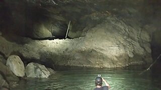 Huge Talc Mine Part 2 - Rafting The Flooded Tunnel+Bear Encounter