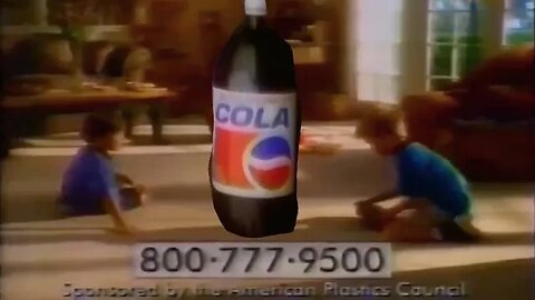 1993 "Buy More Plastic" Plastic Ad Council Commercial (Weird Pepsi Bottle)