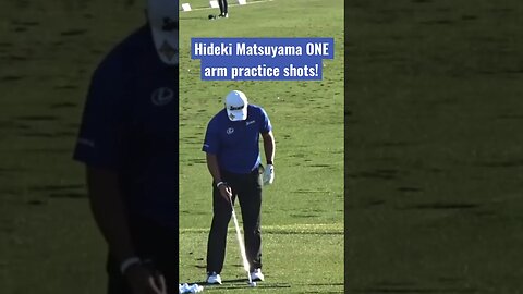 Hideki Matsuyama ONE arm golf shots! #hidekimatsuyama #golf #japangolf