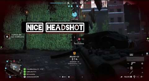 Nice headshot — Battlefield 5