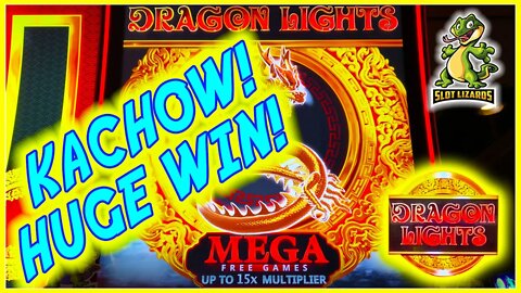 UNBELIEVABLE MEGA FREE GAMES HUGE WIN Dragon Lights Slot LIVESTREAM HIGHLIGHT