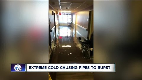 Extreme cold bursting pipe