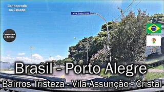 🚗 🌞 Dirigindo por Porto Alegre nos bairros Tristeza ➡️ Vila Assunção ➡️ Cristal.