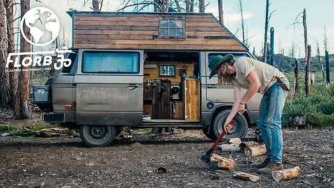 This Budget Micro Cabin in the Woods Van Conversion will make you Swoon