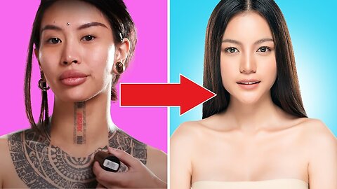 FROM TATTOOED TOMBOY TO GLAM WOMAN