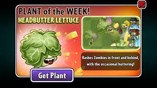 Plants vs Zombies 2 - Epic Quest - Seedium Plant Showcase - Headbutter Lettuce - February 2022