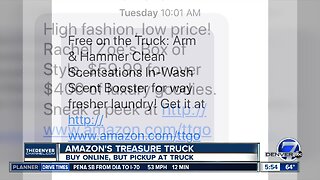 Amazon Trasure Truck texts you deals