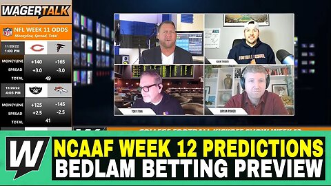Happy Hour CFB Kickoff Show | College Football Week 12 Predictions | Bedlam Betting Preview