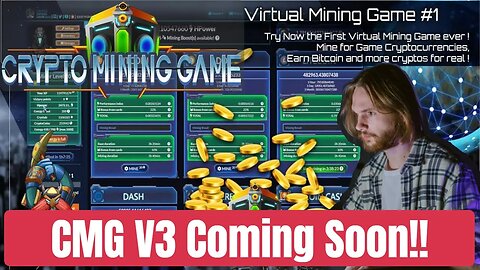 CryptoMiningGame V3 Update , What To Expect , Earn Free Crypto.