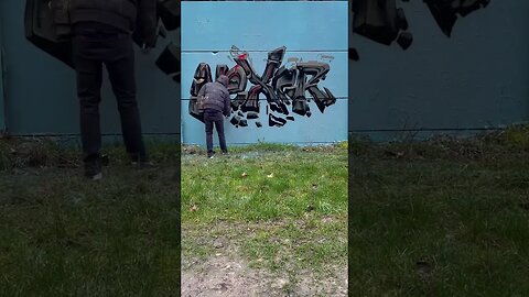INCREDIBLE GRAFFITI PIECE TEXTURE 😲 #graffiti #graffitiart #shorts