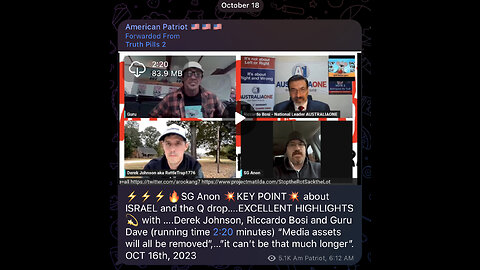 🔥SG Anon 💥KEY POINT💥 about ISRAEL and the Q drop….EXCELLENT HIGHLIGHTS 💫