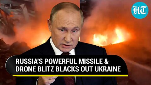 Putin Pounds Ukraine With 90 Missiles, 60 Shahed Drones; Blaze At Largest Dam, Blackout In Kharkiv