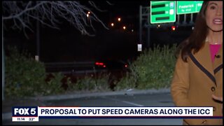 Car Speeds Past Live Reporter Who's Reporting On Speed Cameras