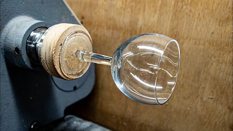 Woodturning - GLASS to Hybrid Wine Glass