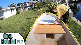 BACKYARD FIBERGLASS BOAT BUILDING | Part 2