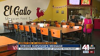 Stroke survivor realizes dream of opening restaurant