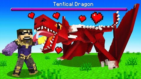 Tamed a Dragon in Minecraft (Insane Craft)