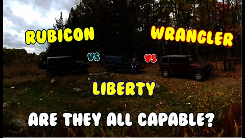 Wrangler VS Rubicon VS Liberty on some hard trails.