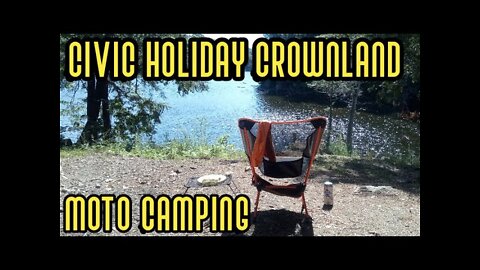 Civic Holiday Moto Camp on Crownland w/ Haventents XL hammock 2021