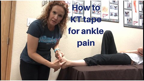 How to KT Tape For Ankle Pain! | Dr K & Dr Wil