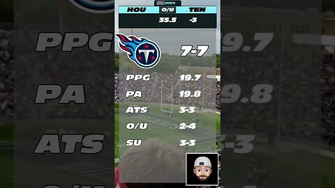 NFL 60 Second Predictions Texans v Titans Week 16