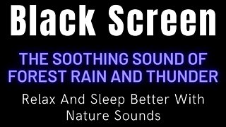 Relax With The Soothing Sound Of Forest Rain And Thunder || Relax And Sleep Better With Nature Sound