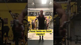 Fazer os exercícios de forma lenta é melhor e dá mais resultado? #shorts