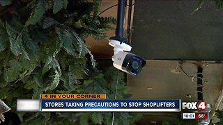 Stores taking precautions to stop shoplifters