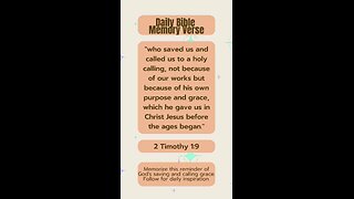 Bible Memory Verse of the Day #christianity #God #Jesus #Bible #Biblestudy #2Timothy