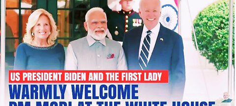 US President Biden and the First Lady warmly welcome PM Modi at the White