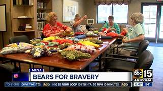 Group stitches stuffed animals for Mesa police to hand out to kids