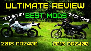 Suzuki DRZ400 FULL Ultimate review, Must have Mods, top speed and ride 2000 – 2018 (E7)