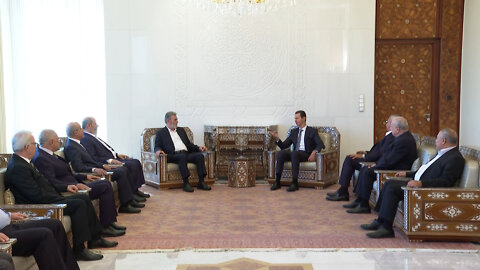 Syrian President Bashar al-Assad meets with Hamas