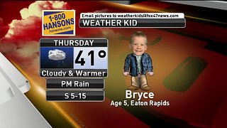 Weather Kid - Bryce - 2/14/19