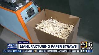 How is a paper straw made?