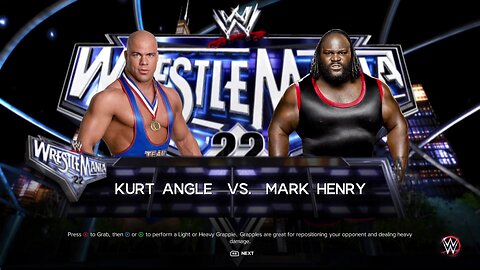 WWE 2k23 Kurt Angle vs Mark Henry