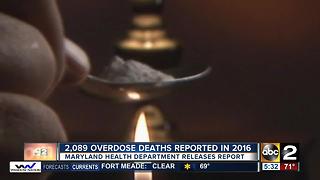 More than 2,000 overdoses deaths in MD in 2016