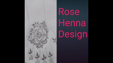 Rose Henna design