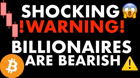 BILLIONAIRES WARN ⚠️ MARKETS COULD GET WORSE!!! #BITCOIN $SPX "Earnings Recession"