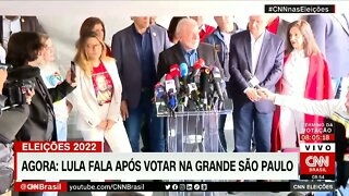 Lula discursa após votar em São Bernardo do Campo | @SHORTS CNN