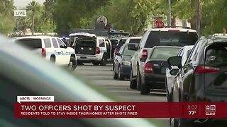 Two officers shot in Chandler Monday