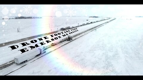 Drone Footage from Emerson MB Border #FreedomConvoy2022