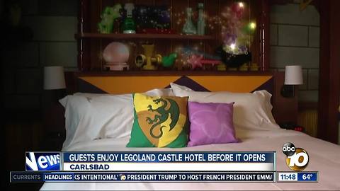 Guests enjoy Legoland Castle Hotel