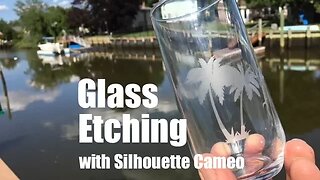 DIY Easy Glass Etching with silhouette Cameo vinyl Cutting Machine