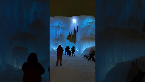 A CASTLE MADE OF ICE!!!! Minnesota Winter Wonderland Ice Castles Part 2