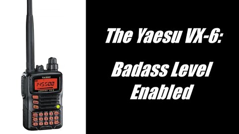 The Yaesu VX-6: The toughest, most capable amateur analog HT available.