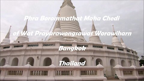Phra Borommathat Maha Chedi of Wat Prayurawongsawas Worawiharn in Bangjkok, Thailand