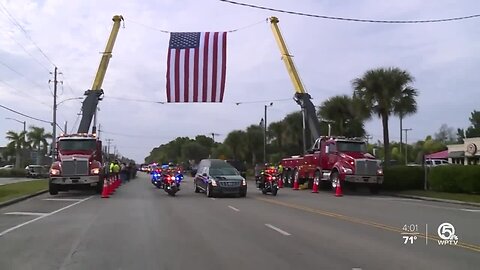 Fallen FHP Trooper Joseph Bullock escorted to Sarasota on Friday
