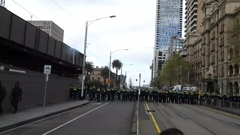 ADVANCING OF THE RIOT SQUAD ON THE #CMFEU Unions